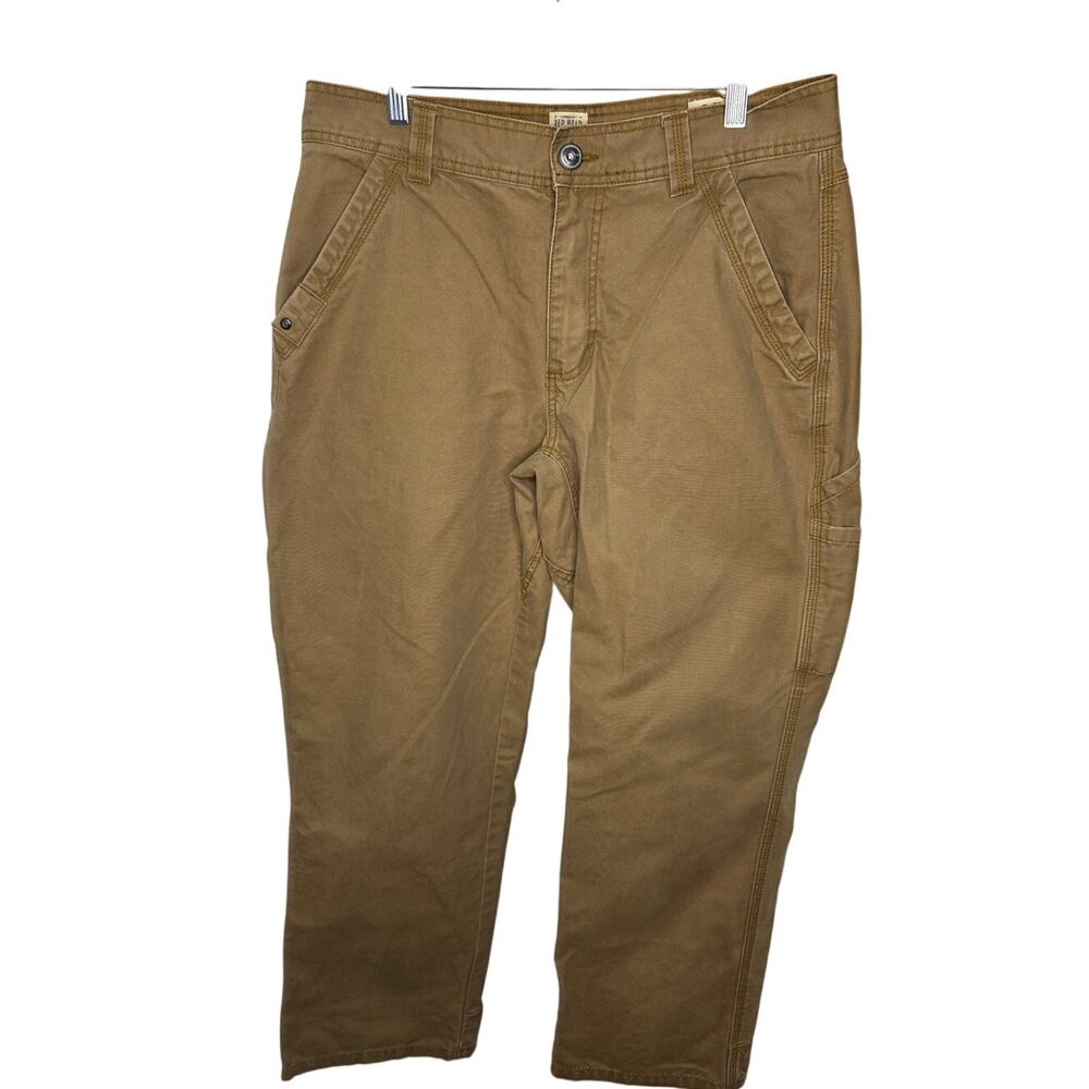 Red Head Khaki Work Pants Men’s 35x29 Brown Utility Cotton Straight